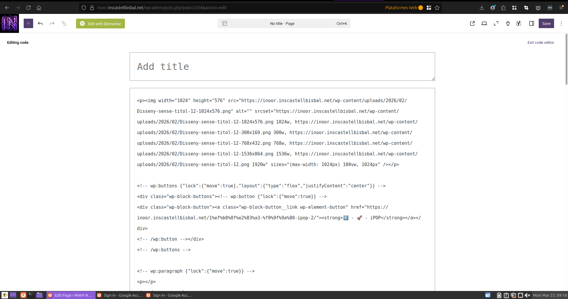 Final HTML Code Proof