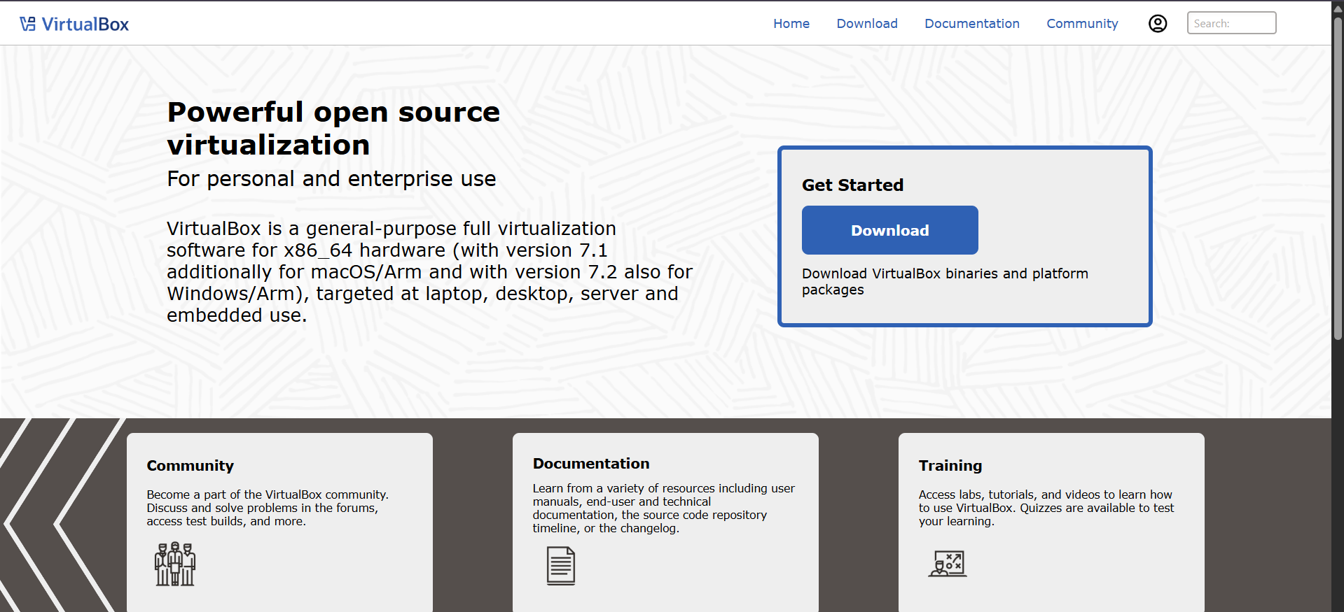 Descàrrega VirtualBox pas 1