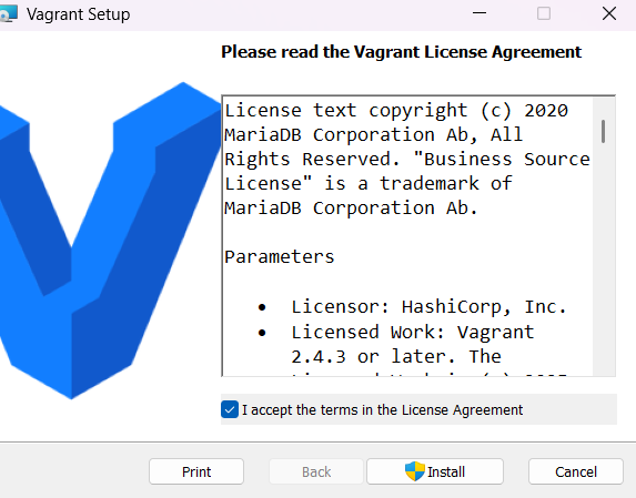 Instal·lació Vagrant en curs