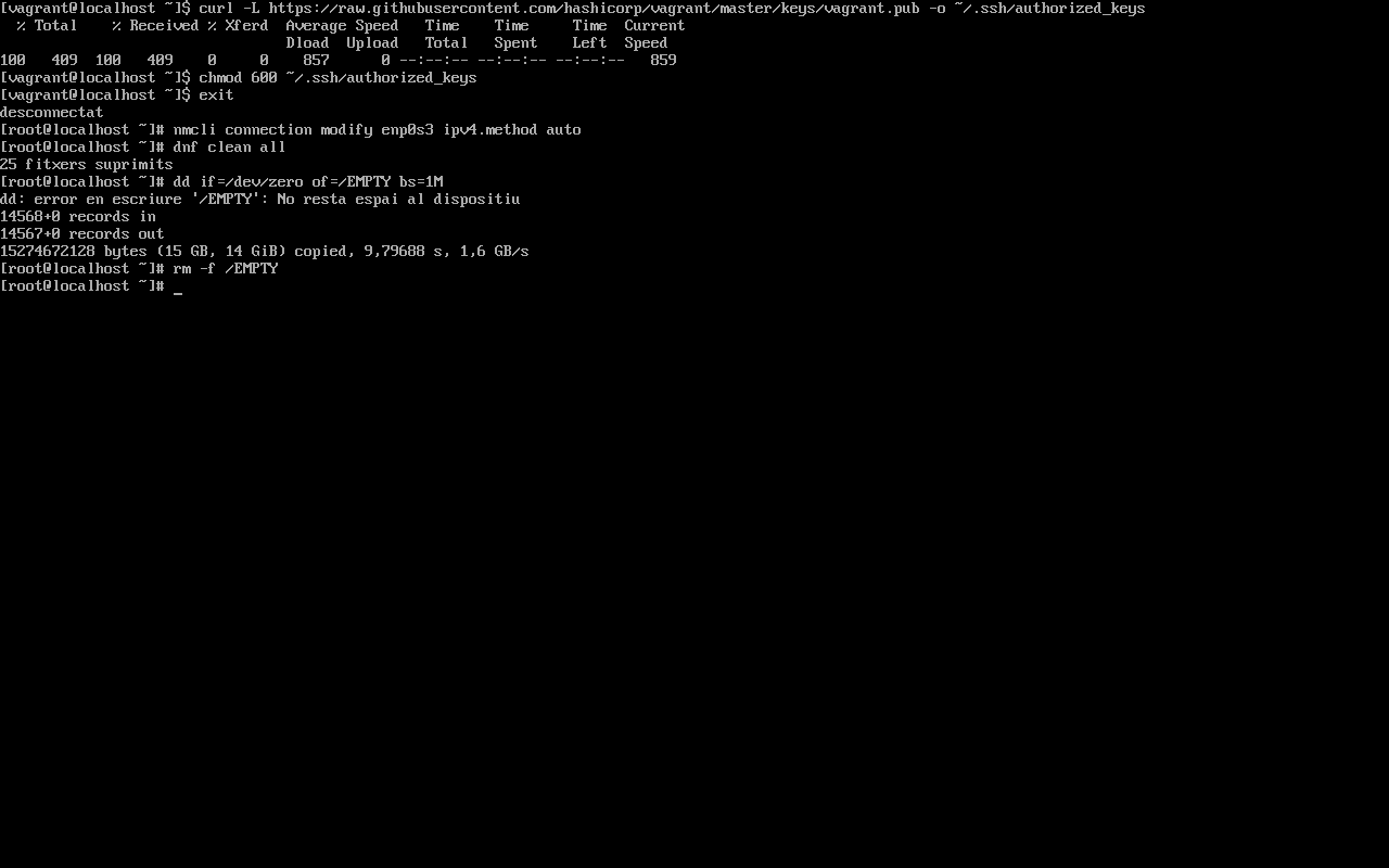 Rocky Linux: captura 3