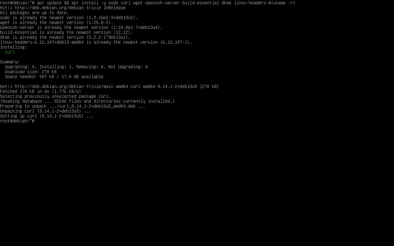 Debian: captura 3